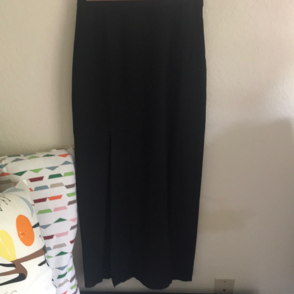 Madewell slit silk skirt